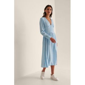 NA-KD - Dames Midi-Jurk - Zijsplit - Jersey - Kleur