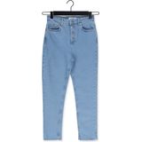 NA-KD Button Up Skinny Jeans Jeans Dames - Broek - Blauw