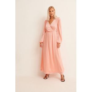 NA-KD - Balloon Sleeve Structured Maxi Dress - Dames Jurk