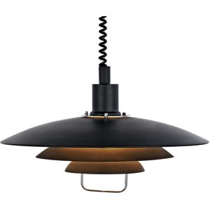 Markslöjd Zwarte hanglamp Kirkenes, in hoogte verstelbaar