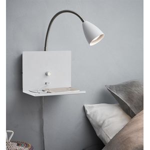 BRILONER - Leeslamp met USB aansluiting, aan/uit schakelaar