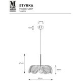 Markslöjd - STYRKA - Hanglamp - Beige - 1xE27/40W/230V - Diameter 63 cm