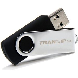 TRANZIP - Flip - USB-geheugenstick - Zwart - 64GB