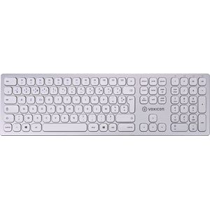 Voxicon - Wireless Slim Metal Keyboard 295bwl - Draadloos - Belgisch - Zilver