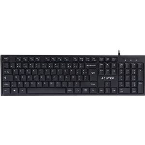 Acutek - AK-200W/FR - Toetsenbord - USB - Azerty - USB Belgisch Frans