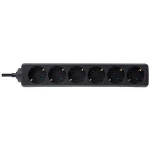 Prokord - Power Socket - Zwart - 6x Socket - 5 Meter