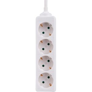 Prokord - Power Socket - Stekkerdoos - Wit - 4xsocket - 1,5 meter kabel