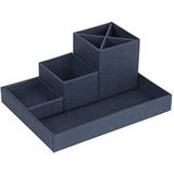 Bigso Box of Sweden 7974C3801 bureau-organizer, vezelplaat, blauw, 23,5 x 18 x 11 cm