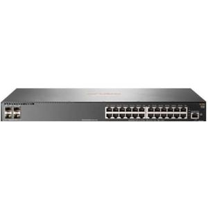 Aruba 2930F 24G 4SFP - Netwerkschakelaar - Grijs - L3 - Beheerd - 24 x 10/100/1000 + 4 x Gigabit SFP