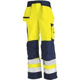BLAKLÄDER® unisex Warnschutzhose HIGH-VIS "1533" gelb, marine Größe 46