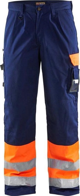 Blaklader Werkbroek High Vis 1584-1860 - High Vis Oranje/Marineblauw