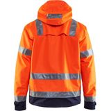 Blåkläder 4837-1977 Jack. Ongevoerd High Vis High Vis Oranje/Marineblauw maat XXL