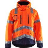 Blåkläder 4837-1977 Jack. Ongevoerd High Vis High Vis Oranje/Marineblauw maat XXL