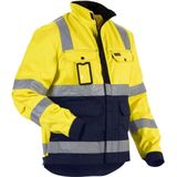 Blåkläder - 4023-1804 Jack - High Vis - Geel/Marineblauw - Ongevoerd