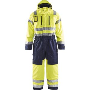 Blåkläder - 6763-1977 - Winteroverall - High Vis Geel/Marineblauw - Wind- en Waterdicht