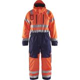 Blåkläder - 6763-1977 Winteroverall - High Vis - Oranje/Marineblauw - Wind- en Waterdicht
