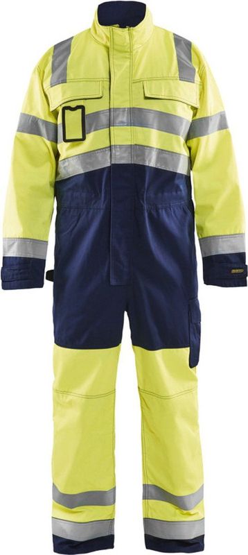 Blåkläder - 6373-1804 - Overall - High Vis - Geel/Marineblauw - Gecertificeerd EN 471 Klasse 3