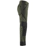 Blaklader Dames Garden Werkbroek 7154-1835 - Army Groen/Zwart