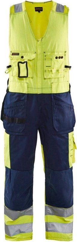 Blåkläder - 2653-1804 - Amerikaanse Overall - High Vis Geel/Marineblauw