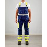 Blaklader Bretelbroek High Vis 2603-1860 - High Vis Geel/Marineblauw