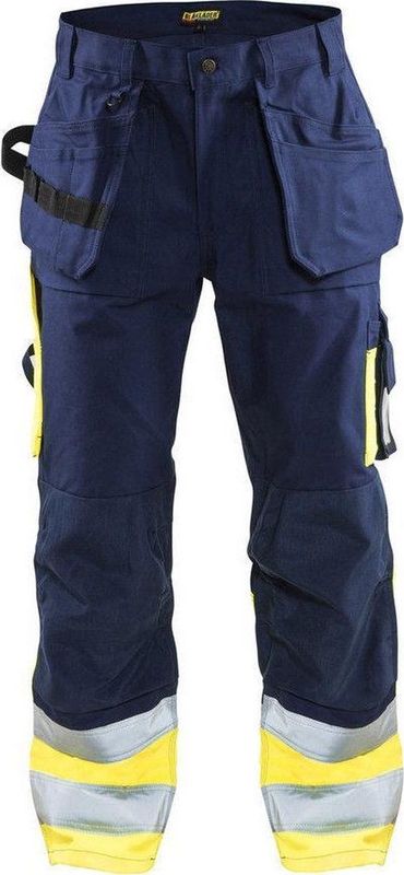 Blaklader Werkbroek High Vis 1529-1860 - Marine/High Vis Geel
