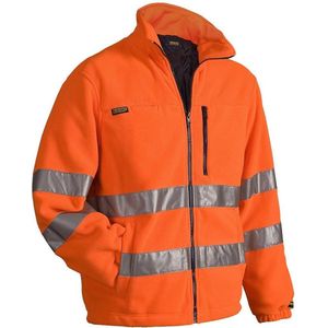 Blåkläder - 4853-2560 - Fleecejas - High Vis Oranje - 100% Polyester - Gecertificeerd EN ISO 20471