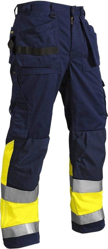 Blaklader Werkbroek High Vis 1529-1370 - Marine/High Vis Geel