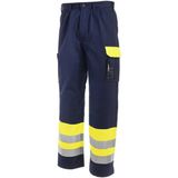Blaklader 1584 Werkbroek High Vis Geel/Marineblauw