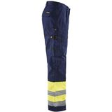 Blaklader 1584 Werkbroek High Vis Geel/Marineblauw