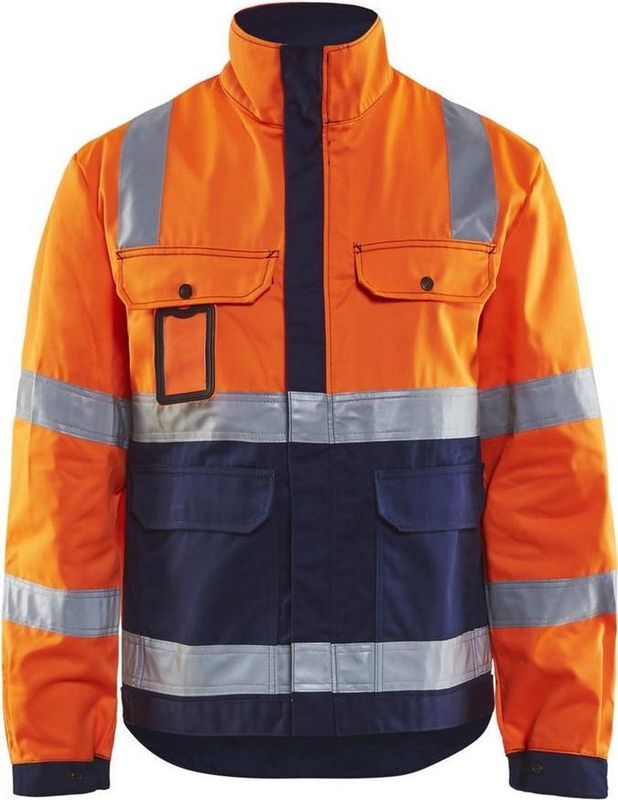 Blåkläder - Jack - High-Vis - Oranje/Marineblauw - Ongevoerd