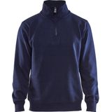 Blåkläder - 3365-1048 Sweatshirt - Marineblauw - Jersey - Kraag met Rits