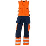 Blåkläder - Amerikaanse Overall - High-Vis Oranje/Marineblauw - CORDURA Kniezakken