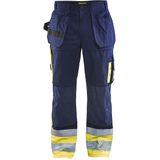 Blåkläder - Werkbroek - High-Vis - Marineblauw/Oranje - CORDURA-versterking