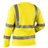 BLAKLÄDER® Herren Warnschutz-Langarmshirt 3381 gelb Größe 4XL