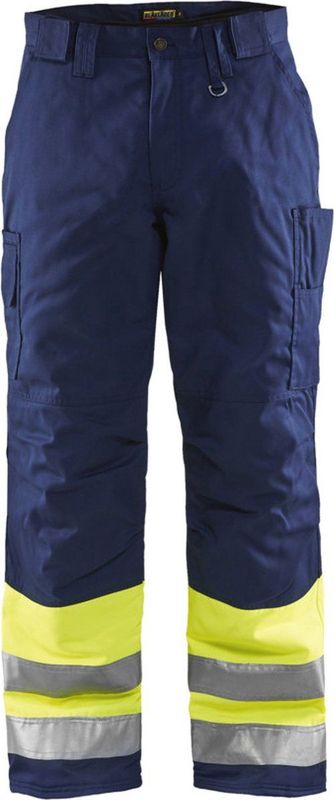 Blåkläder - 1862-1811 - Winterwerkbroek - High Vis Geel/Marineblauw - Duurzaam Materiaal