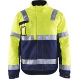 Blåkläder - 4862-1811 - Winterjas - High Vis Geel/Marineblauw - Water- en Vuilafstotend