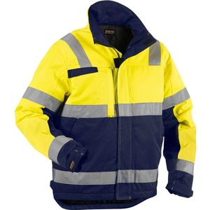Blåkläder - 4862-1811 - Winterjas - High Vis Geel/Marineblauw - Water- en Vuilafstotend Materiaal