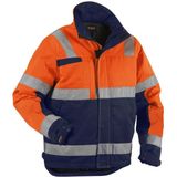 Blåkläder - 4862-1811 - Winterjas - High Vis - Oranje/Marineblauw - Water- en Vuilafstotend Materiaal