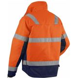 Blåkläder - 4862-1811 - Winterjas - High Vis - Oranje/Marineblauw - Water- en Vuilafstotend Materiaal