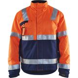 Blåkläder - 4862-1811 - Winterjas - High Vis - Oranje/Marineblauw - Water- en Vuilafstotend Materiaal