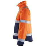 BLAKLÄDER® Herren Warnjacke Winter 4862 orange, marine Größe S