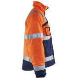 BLAKLÄDER® Herren Warnjacke Winter 4862 orange, marine Größe 3XL