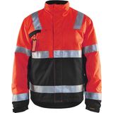 Blåkläder 4862-1811 Winterjas High Vis Rood/Zwart maat L