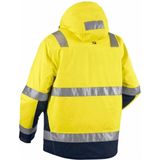 Blåkläder 4870-1987 Winterjas High Vis High Vis Geel/Marineblauw maat 4XL