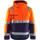 Blåkläder 4870-1987 Winterjas High Vis Oranje/Marineblauw maat 4XL