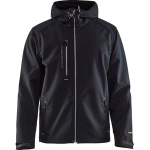 Blakläder Softshell Jacke, schwarz / silber, Unisex-Größe: XL
