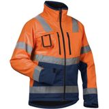 Blåkläder - Softshell Jack - High Vis Oranje/Marineblauw - EN ISO 20471