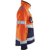 Blåkläder - Softshell Jack - High Vis Oranje/Marineblauw - EN ISO 20471