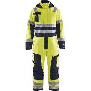 Blåkläder - Multinorm Winteroverall - High-Vis Geel/Marineblauw - Wind- en Waterdicht Materiaal