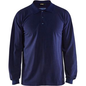 Piqué - Polo - Vlamvertragend - Marineblauw - Vlamvertragend Materiaal